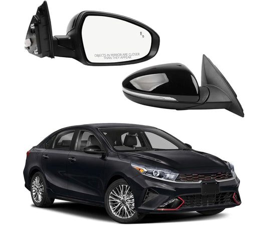 Dasbecan Passenger Side Mirror Compatible With 2019-2024 KIA Forte With Powe - Horizon Endless