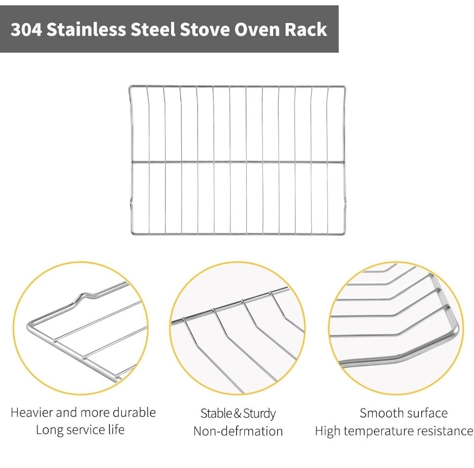 DG75-01001C DG75-01001D Oven Rack Replacement Parts for Samsung Stove Oven 304 Stainless Steel Rack Flat NX58H9500WS NX60A6511SS - Horizon Endless