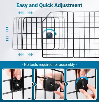 Dog Car Barrier for SUV, Heavy-Duty Steel Wire Pet Gate, Foldable Adjustable Universal-Fit Divider - Horizon Endless