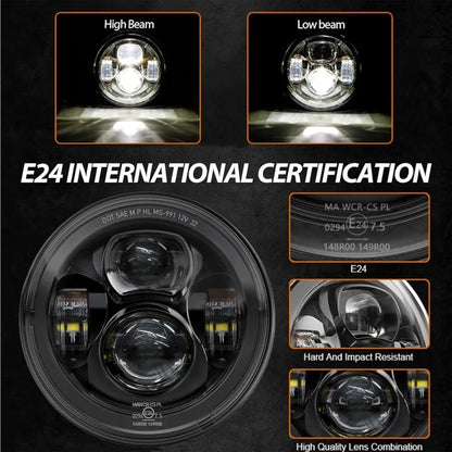 DOT 7 inch Motorcycle LED Headlight for Harley Davidson Fat boy Street Glide Her - Horizon Endless