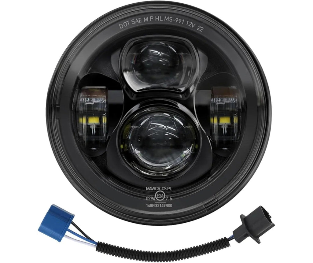 DOT 7 inch Motorcycle LED Headlight for Harley Davidson Fat boy Street Glide Her - Horizon Endless