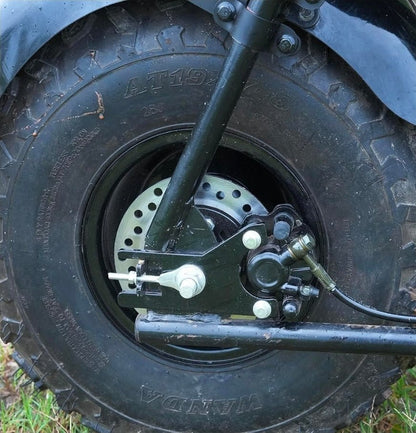 Drum to Disc Brake Conversion Kit for Coleman CT200U BT200X CT200U-EX Axis M200 Baja MB200 Mini Bike, 63mm Caliper 160mm Rotor – Weld-On + Bolt-On Upgrade, No Tire Change Needed - Horizon Endless