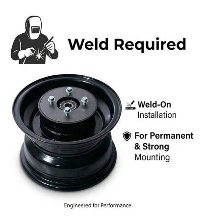 Drum to Disc Brake Conversion Kit for Coleman CT200U BT200X CT200U-EX Axis M200 Baja MB200 Mini Bike, 63mm Caliper 160mm Rotor – Weld-On + Bolt-On Upgrade, No Tire Change Needed - Horizon Endless