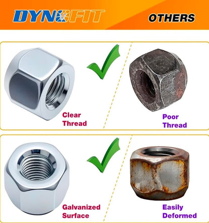 Durable 7/16-20 Open End Lug Nuts for Vintage & Muscle Cars - Quality Replacement - Horizon Endless