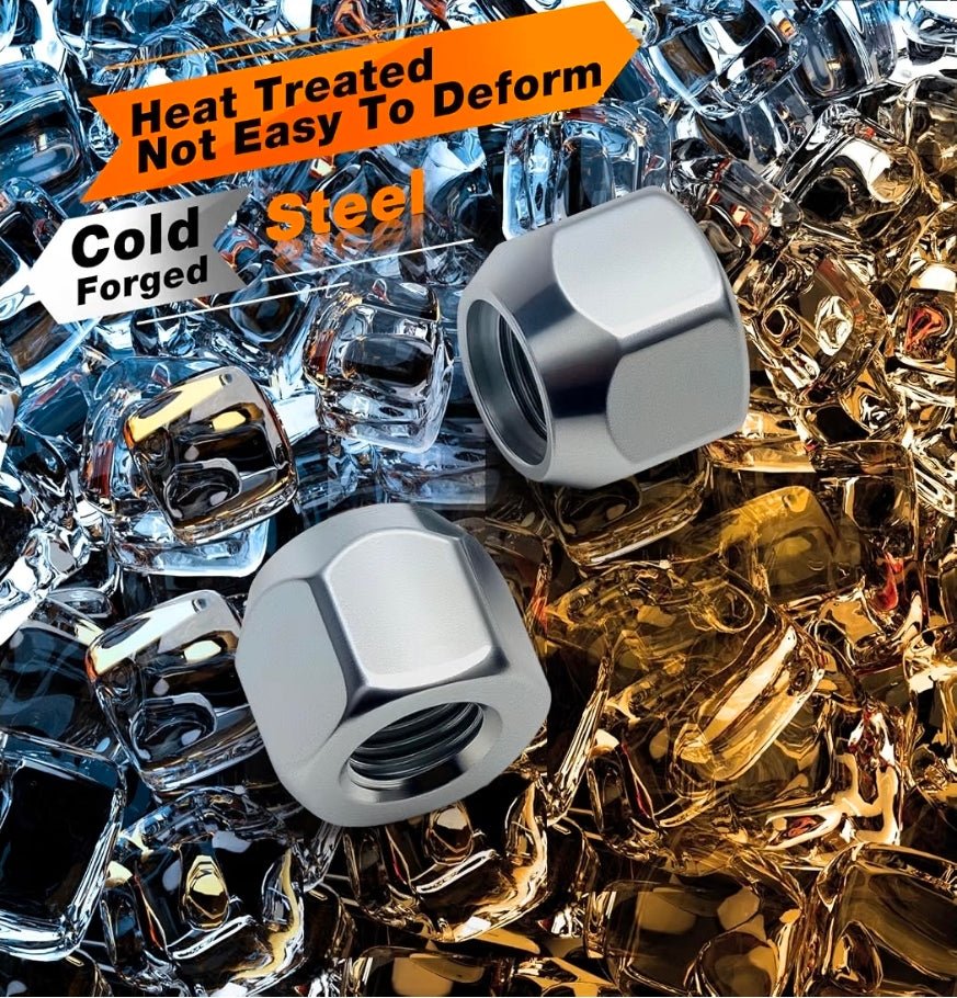 Durable 7/16-20 Open End Lug Nuts for Vintage & Muscle Cars - Quality Replacement - Horizon Endless
