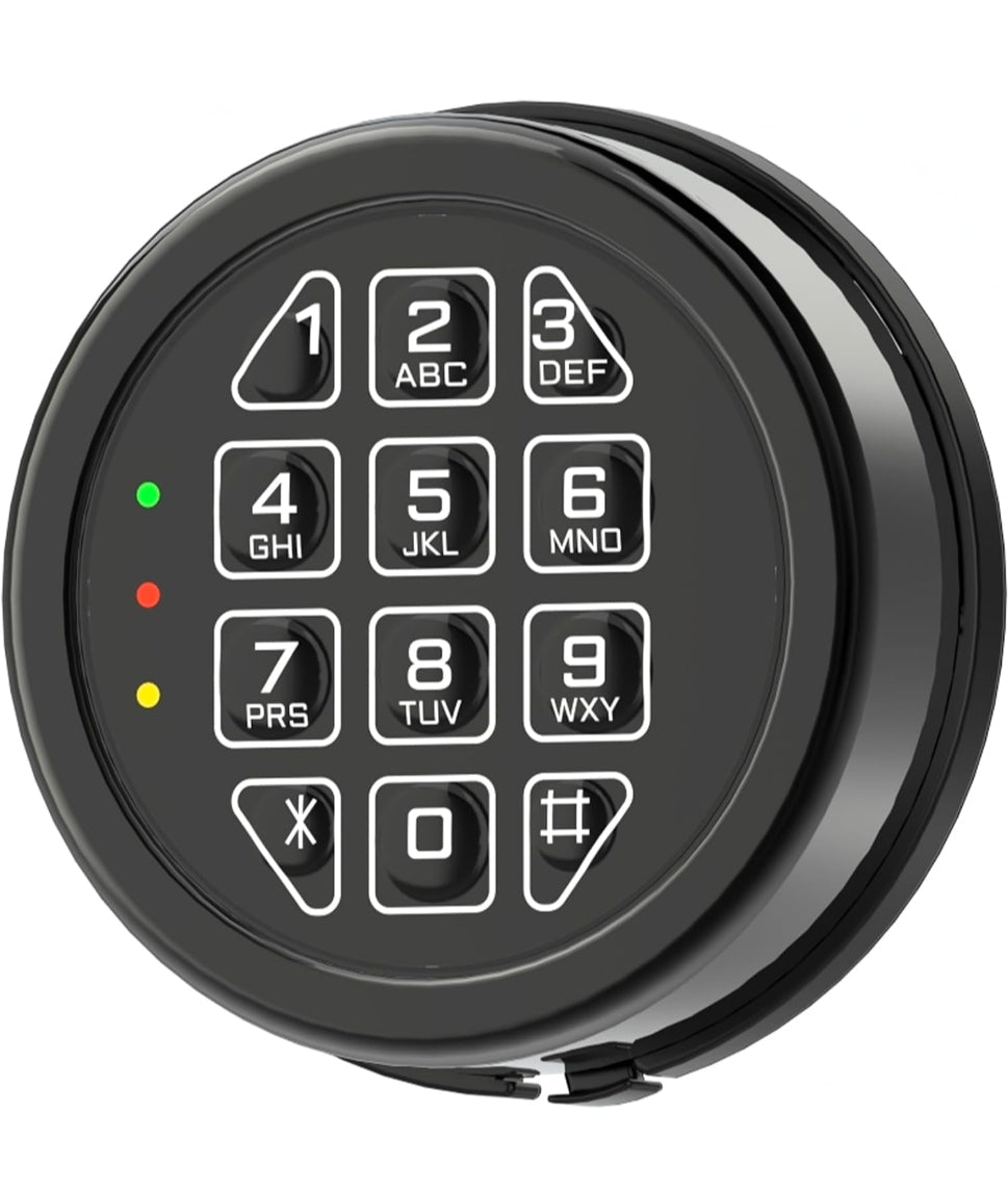 Electronic Gun Safe Lock Replacement Keypad with Solenoid Lock - Black Gun Safe Lock with Programmable Electronic Keypad, Lock Fits High Security Safe Box and Security Cabinet - Horizon Endless