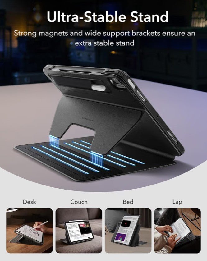 ESR Shift Series Case for iPad Air 11-Inch & iPad Air 10.9-Inch (5th/4th Gen) | Magnetic Detachable Cover with Pencil Holder & Multi-Angle Stand - Horizon Endless