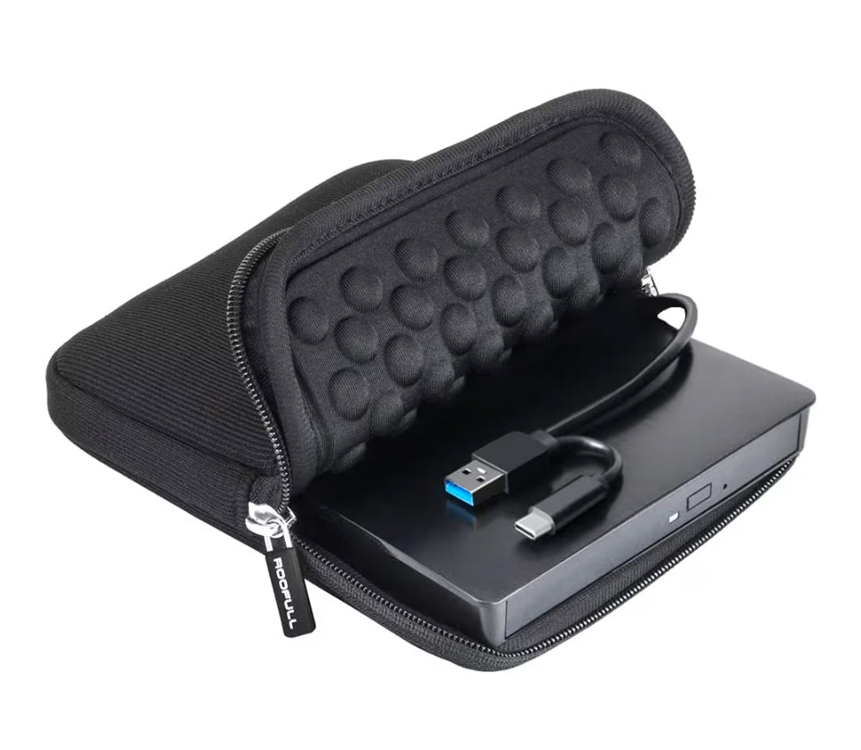 External CD DVD Drive for Laptop & Mac with Case, USB 3.0 Type-C - Horizon Endless