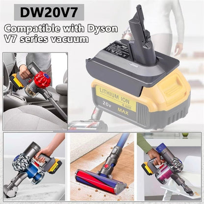 Fit for DeWalt 20V Battery Adapter Replace for Dyson V7 Vacuum Battery - Horizon Endless