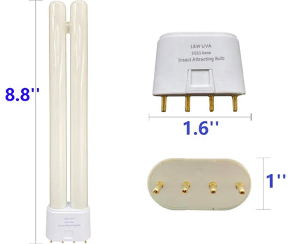 Flyercatch PL18W UV Black Blue Light Replacement 2G11 Base Fluorescent Bulb - Horizon Endless