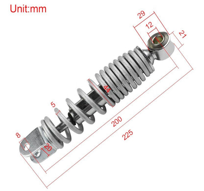 FLYPIG Heavy Duty 12mm Chrome Rear Shock Absorber for Yamaha PW50 PY50 - Horizon Endless
