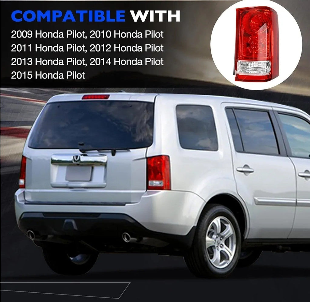 For 2009-2015 Honda Pilot Right Rear Tail Light Assembly Passenger Side W/bulbs - Horizon Endless