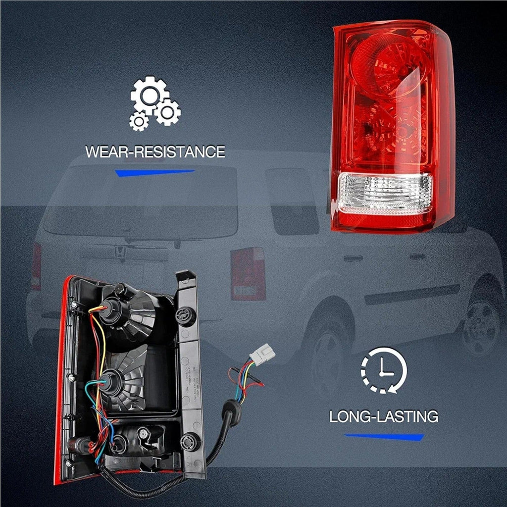 For 2009-2015 Honda Pilot Right Rear Tail Light Assembly Passenger Side W/bulbs - Horizon Endless