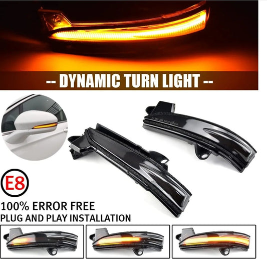 For 2013-2020 Ford Fusion LED Sequential Side Turn Signal Mirror Blinker Light - Horizon Endless