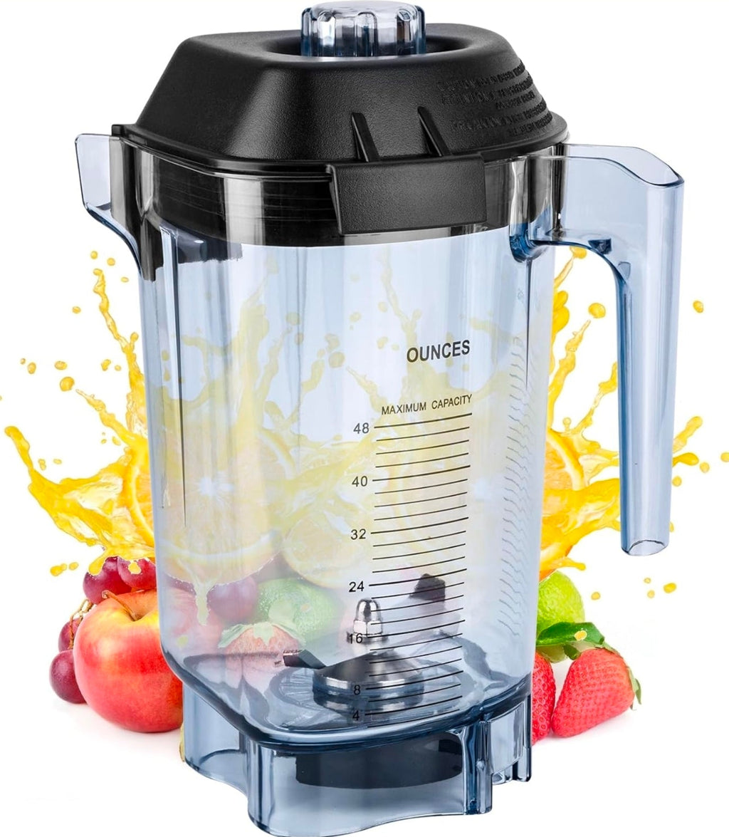 48oz Commercial Blender Pitcher Replacement Jar - Quiet One VM0145 Upgrade, 5 YR Warranty - Horizon Endless