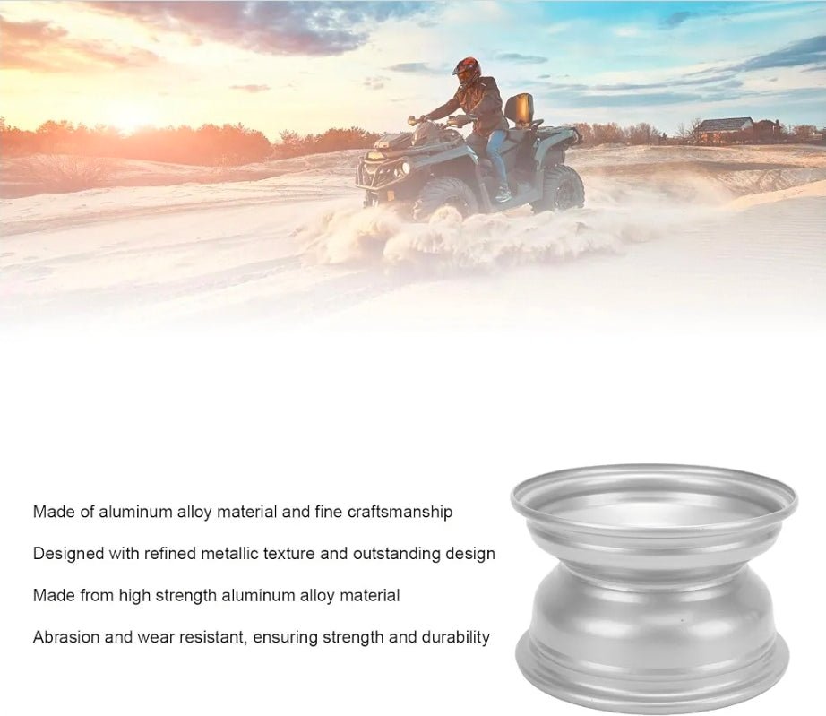 8" ATV Wheel Hub Upgrade - High Strength 4 Stud Aluminum Alloy, Easy Front Installation - Horizon Endless