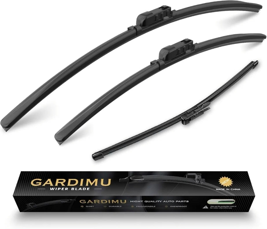Front and Rear Windshield Wipers for Porsche Macan for Car Window Quiet and Streak-Free Front and Back Wiper Blades Assembly All-Season OEM Automotive Replacement Accessories - Horizon Endless