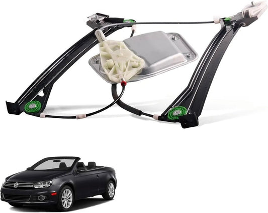 Front Left Driver Side Power Window Regulator Assembly Compatible for 2008-2016 Volkswagen Eos Replacement 1Q0-837-461-G, 1Q0837461G - Horizon Endless