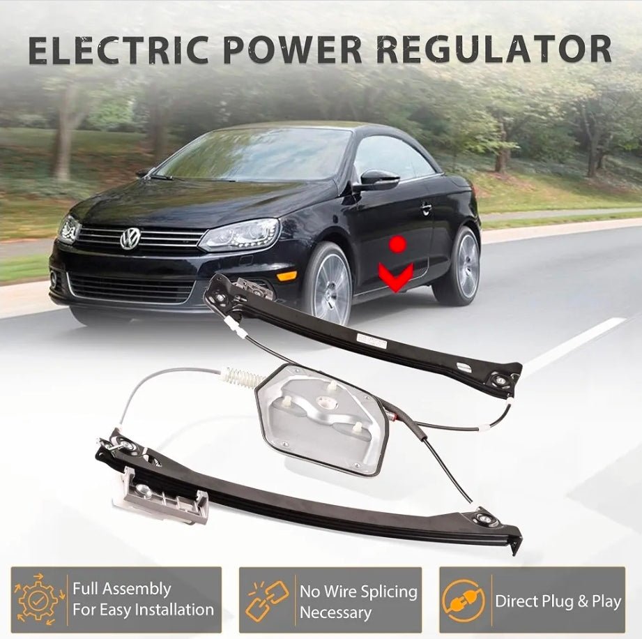 VW Eos Window Regulator 2008-2016 - Front Left Power Window Replacement Assembly - Horizon Endless