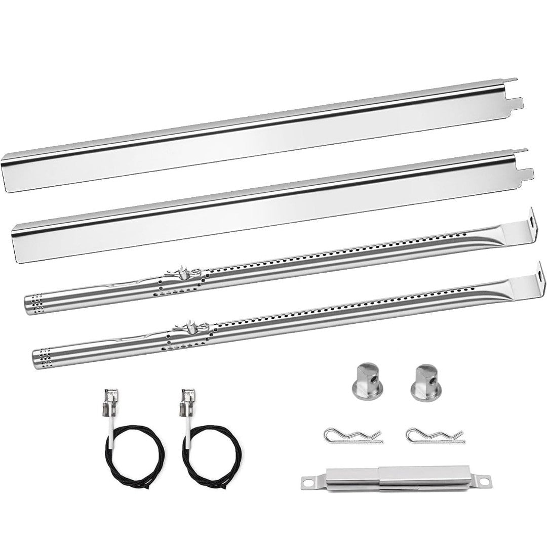 Grill Burner Replacement Parts for Charbroil Performance 2-Burner 463630021, 463655021, 463660021 with Adjustable Crossover Tube - Horizon Endless
