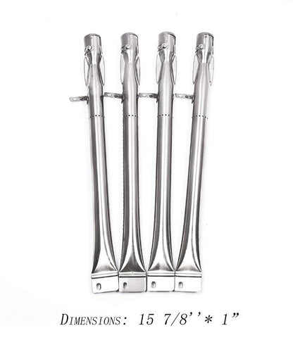 Grill Replacement Parts Kit for Stok Quattro 4 Burner Grills | Pipe Burners, Heat Plate Tent Shields & Crossover Tubes - Horizon Endless