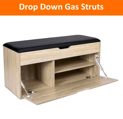 HBL' 2 Pack 100N/22LBS Drop Down Gas Struts for Drop-Front Desk Downward Slowly Such as Fold-Down Desk, Flap Lid - Horizon Endless
