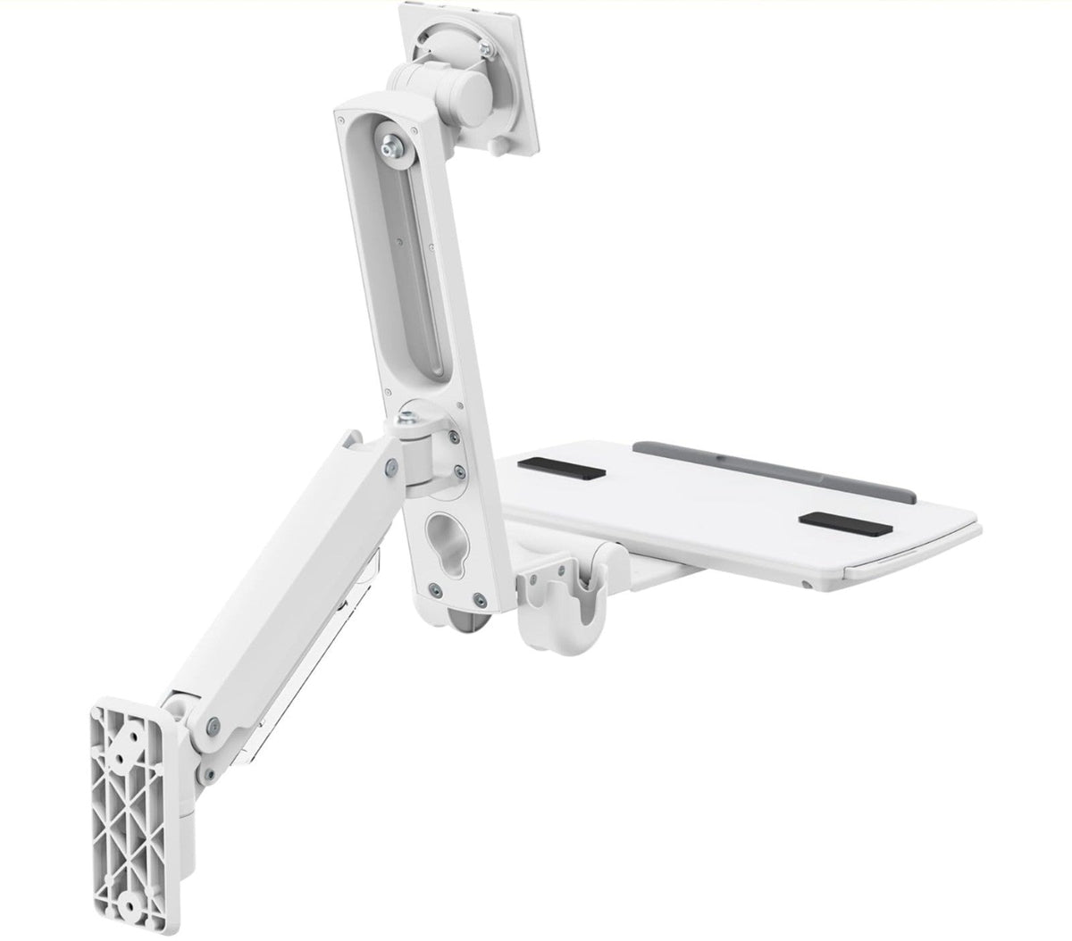 Heavy Wall Mount Workstation with Folding Keyboard & Adjustable Design For 17"-4 - Horizon Endless