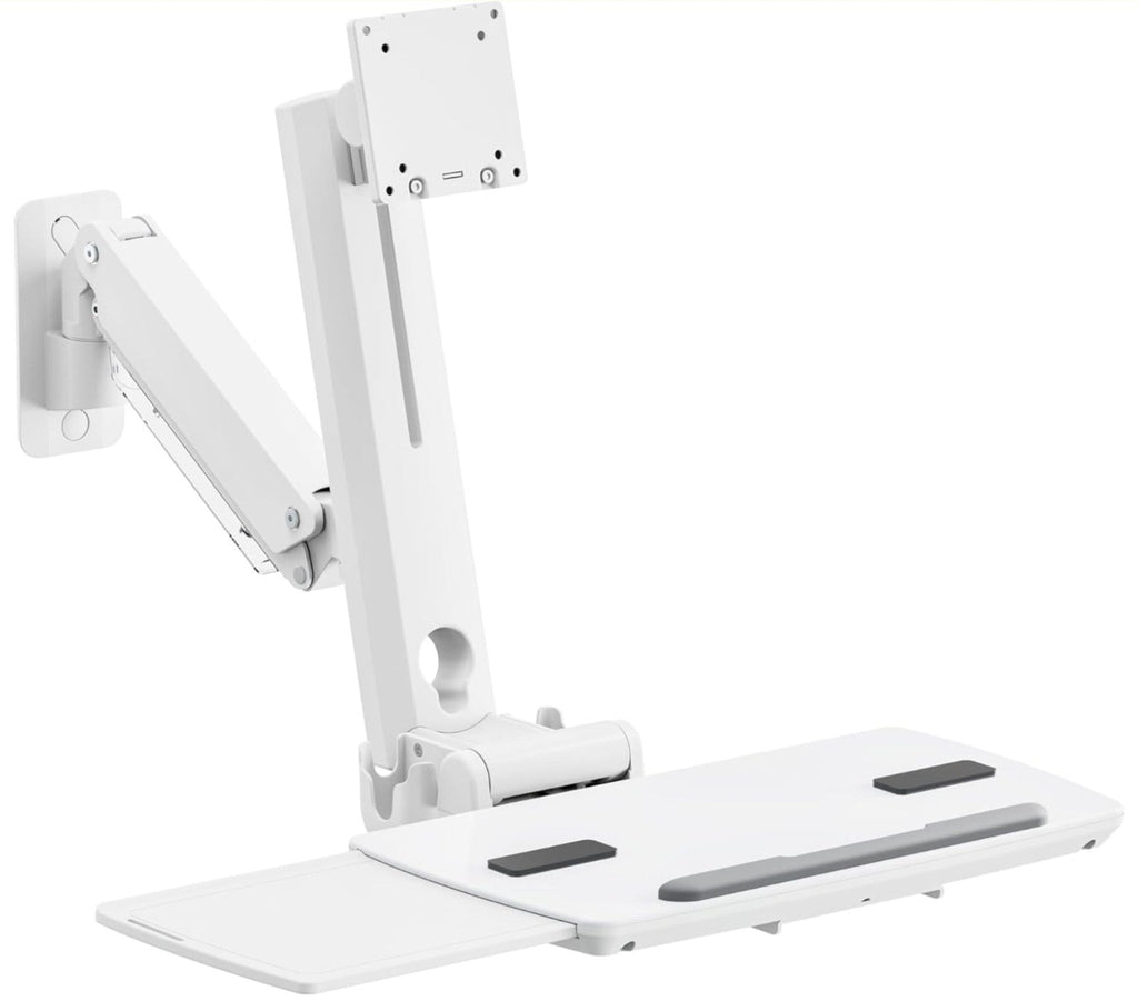 Heavy Wall Mount Workstation with Folding Keyboard & Adjustable Design For 17"-4 - Horizon Endless