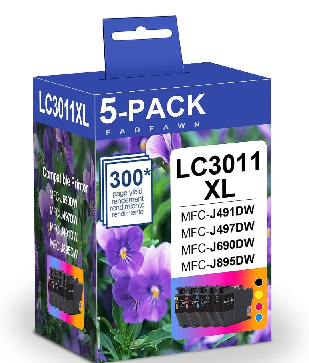 High Yield 5-Pack LC3011 XL Ink Cartridges for Brother Printers - Horizon Endless