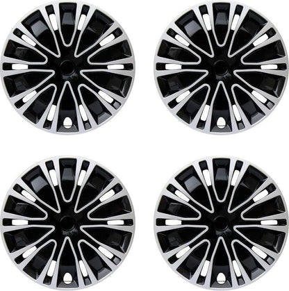 Hubcap Wheel Cover Replacement R16 Hub Caps Universal 16-inch Black And Silver - Horizon Endless
