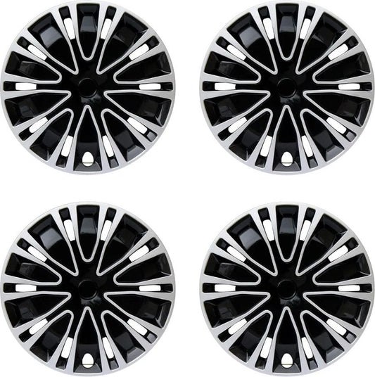 Hubcap Wheel Cover Replacement R16 Hub Caps Universal 16-inch Black And Silver - Horizon Endless