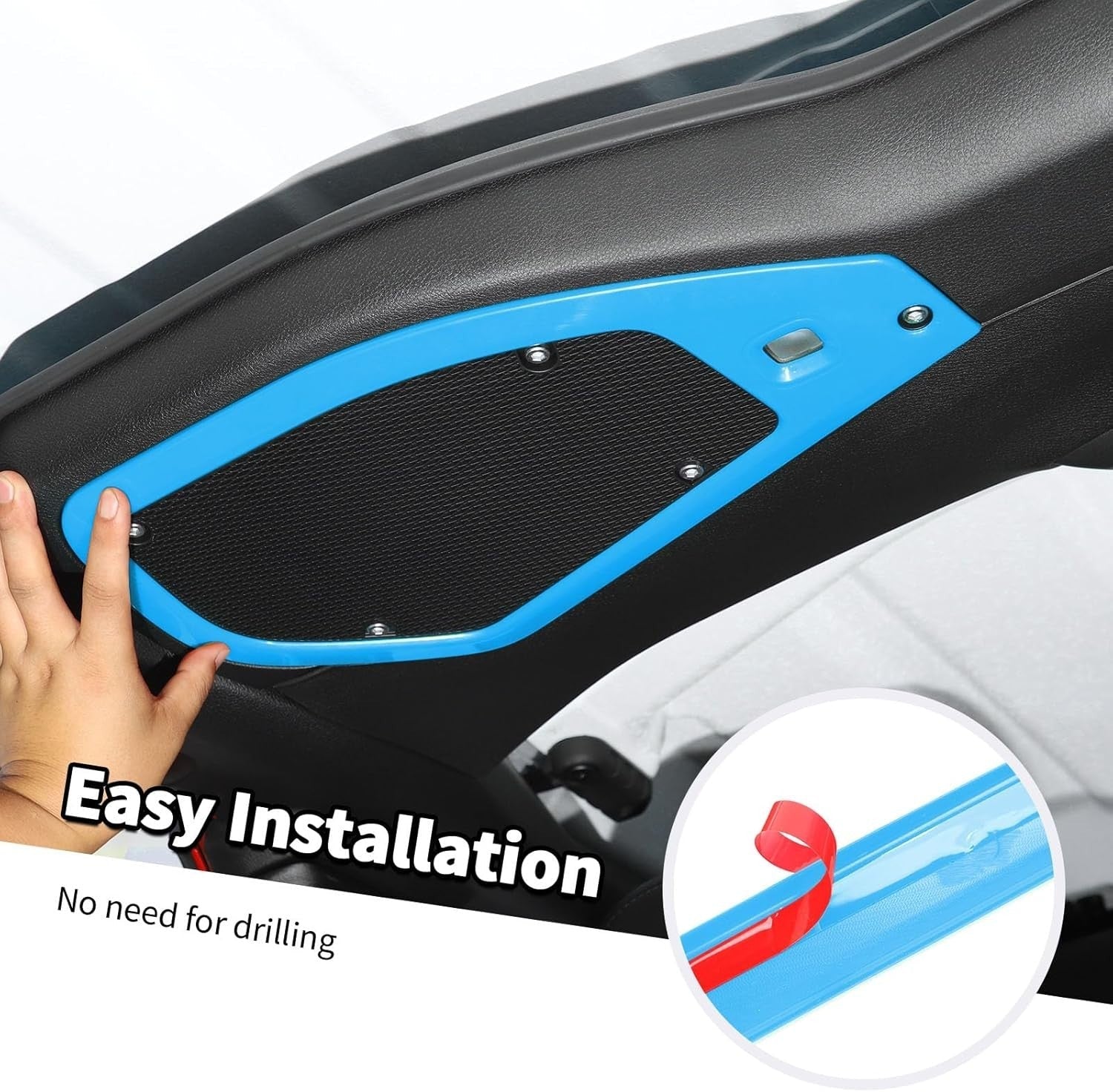 Jeep Wrangler JL JT 24-25 Lght Blue Inner Top Roof Speaker Frame Cover Trim Ring - Horizon Endless
