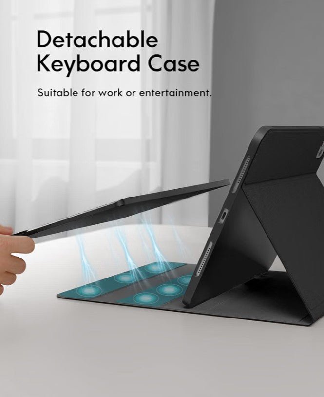 Keyboard Case for iPad Air 11" M4/M3/M2 & Air 4th/5th Gen | Detachable Folio, Multi-Touch Trackpad, 7-Color Backlight - Horizon Endless