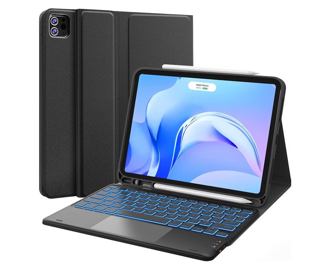 Keyboard Case for iPad Air 11" M4/M3/M2 & Air 4th/5th Gen | Detachable Folio, Multi-Touch Trackpad, 7-Color Backlight - Horizon Endless