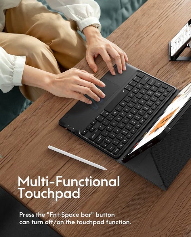 Keyboard Case for iPad Air 11" M4/M3/M2 & Air 4th/5th Gen | Detachable Folio, Multi-Touch Trackpad, 7-Color Backlight - Horizon Endless