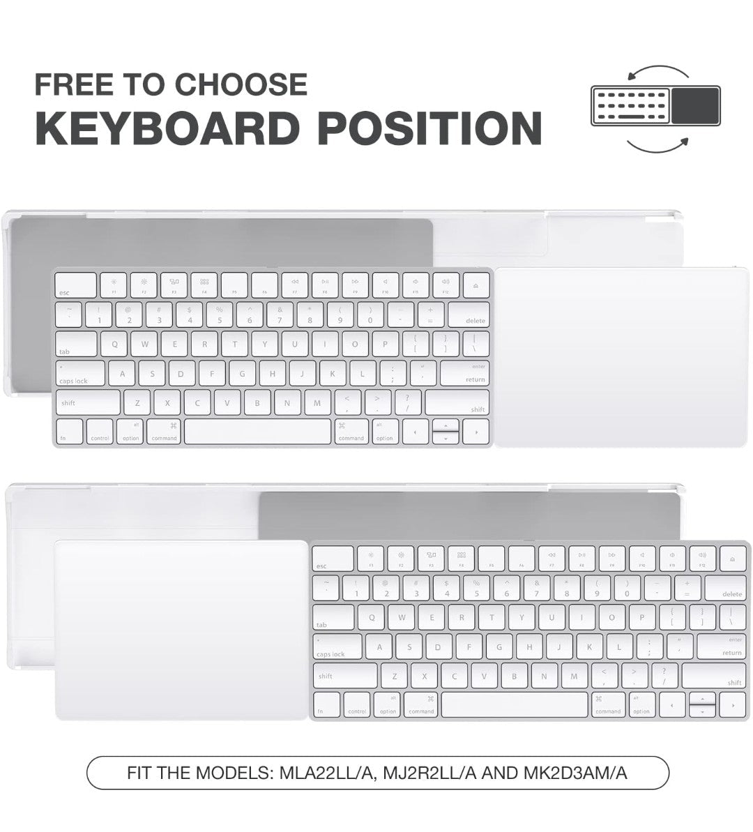 Keyboard & Trackpad Stand Compatible with Apple Magic Keyboard and Magic Trackpad Holder - Horizon Endless
