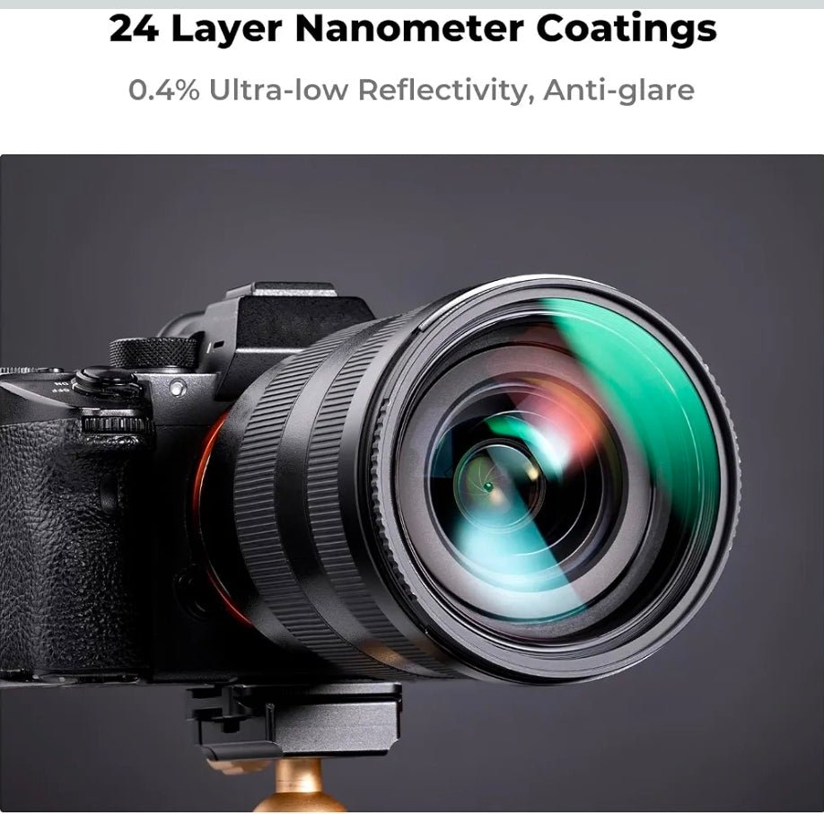 K&F CONCEPT 49mm MC UV Protection Lens Filter with 24-Layer Multi-Coated Waterproof Ultra Slim UV Camera Lens Protection Filter (D Series) FV501 - Horizon Endless