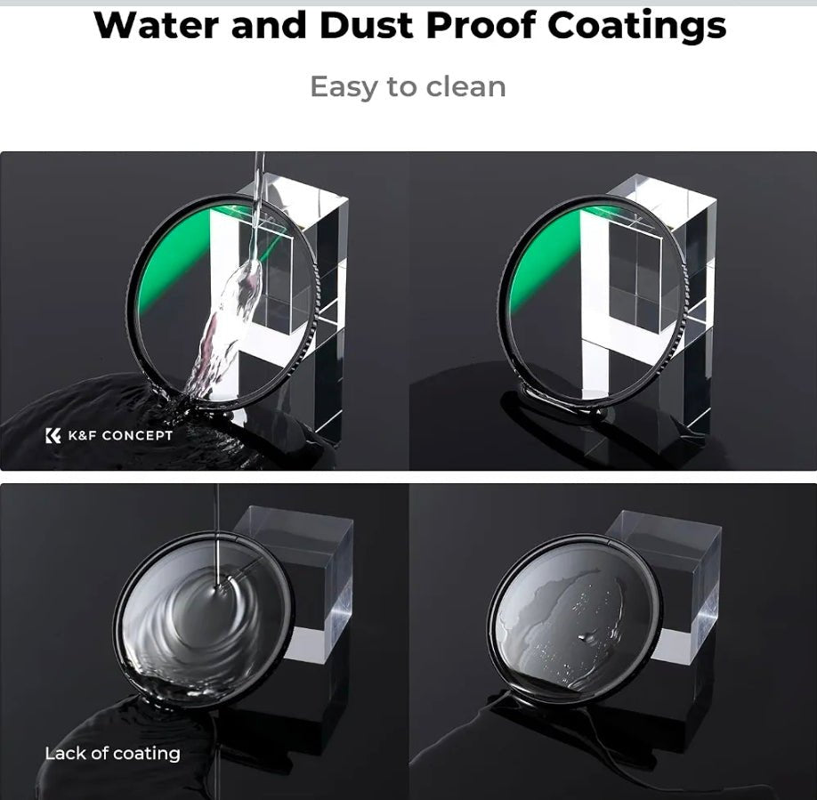 K&F CONCEPT 49mm MC UV Protection Lens Filter with 24-Layer Multi-Coated Waterproof Ultra Slim UV Camera Lens Protection Filter (D Series) FV501 - Horizon Endless