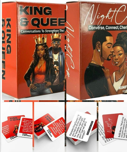 Kinfolk Games Urban Couples Conversation Deck - Nightcap or King & Queen - Horizon Endless