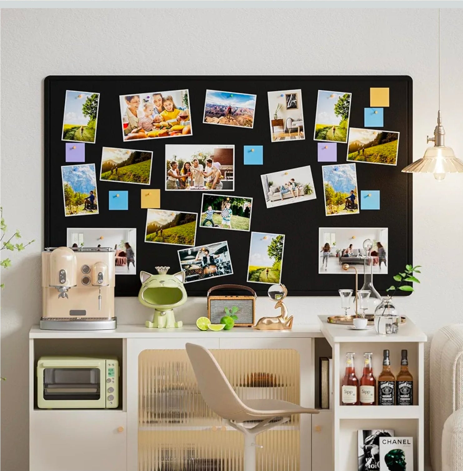 Premium 60x36 Foldable Felt Board - Ideal Office Vision Board Supplies - Horizon Endless