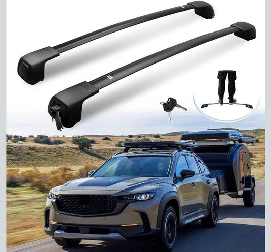 Lockable Roof Racks for Mazda CX50 Including Hybrid, Anti-Theft Cross Bars - Horizon Endless