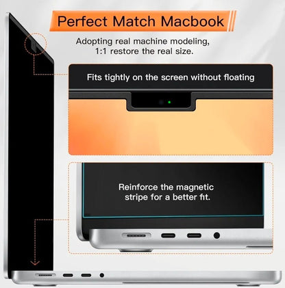 Magnetic Privacy Screen for MacBook Pro 13 Inch(2016-2022, M1, M2), Anti Glare Blue Light Filter with Camera Cover, Anti Spy Laptop Screen Protector - Horizon Endless