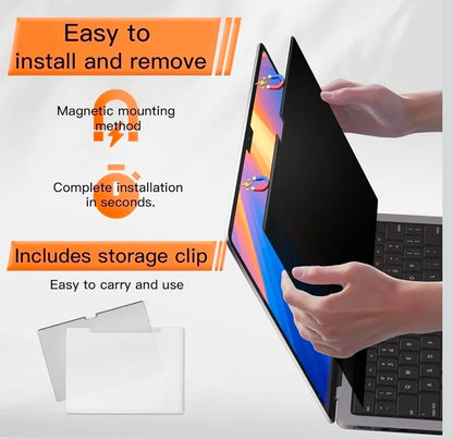 Magnetic Privacy Screen for MacBook Pro 13 Inch(2016-2022, M1, M2), Anti Glare Blue Light Filter with Camera Cover, Anti Spy Laptop Screen Protector - Horizon Endless