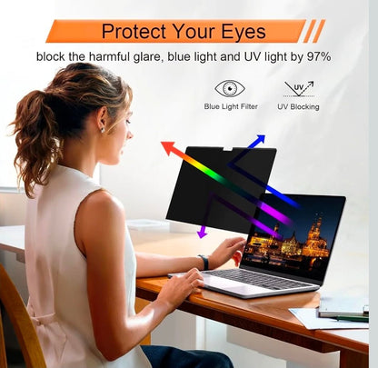 Magnetic Privacy Screen for MacBook Pro 13 Inch(2016-2022, M1, M2), Anti Glare Blue Light Filter with Camera Cover, Anti Spy Laptop Screen Protector - Horizon Endless