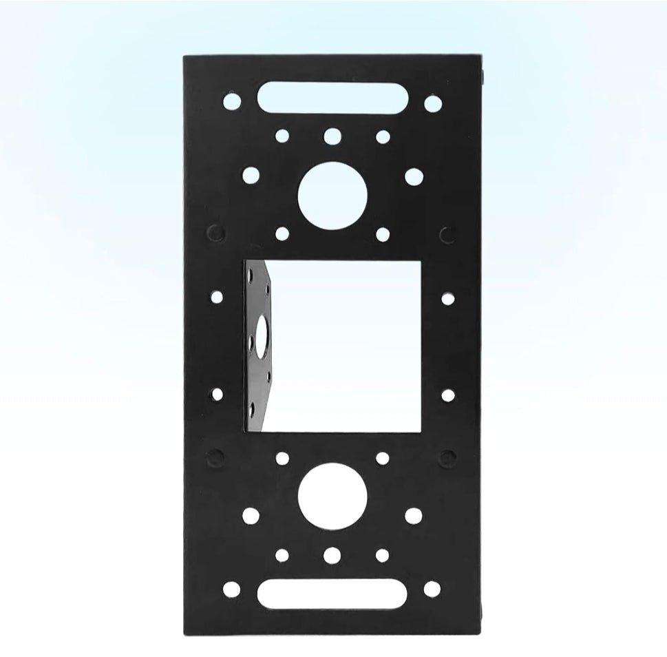 Mailbox Adapter Plate & Mounting Board - Black Powder Coated for Most Mailboxes - Horizon Endless