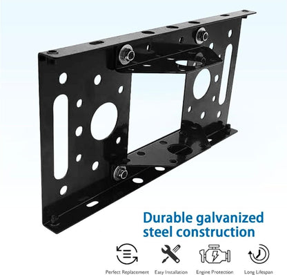 Mailbox Adapter Plate & Mounting Board - Black Powder Coated for Most Mailboxes - Horizon Endless