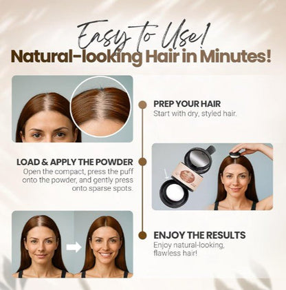 Medium Brown Root Touch Up & Gray Hair Concealer Powder - 4g - Horizon Endless