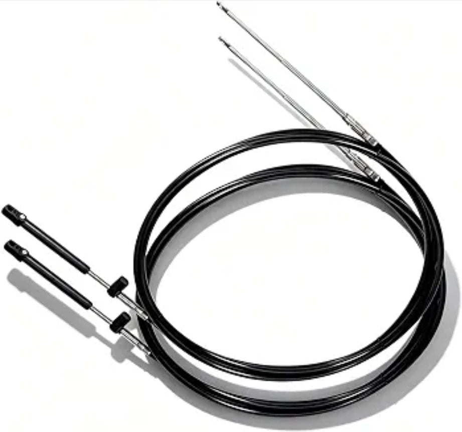 Mercury Mariner GEN II Throttle Cables - Set of 2, 12FT Outboard Engine Control Cables - Horizon Endless