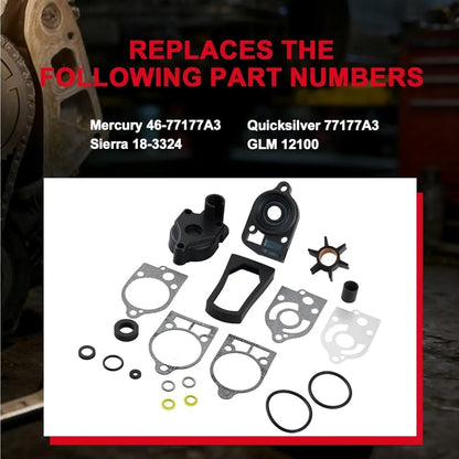 Mercury Outboards 40 45 50 60 65 70 HP Water Pump Impeller Repair Kit 46-77177A3 - Horizon Endless
