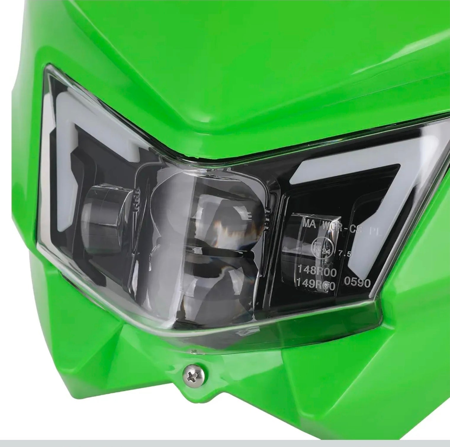 Motorcycle LED Headlight Head Light Lamp Headlamp Kit for KX125 KX250 KXF250 KXF450 KLX200 KLX250 KLX450 KX65 KX85 Dirt Bike Green Dirt Bike LED Head light for KX125 KX250 KXF250 KXF450 KLX200 KLX250 KLX450 KX65 KX85 Green - Horizon Endless